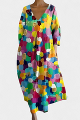 Ana – Robe Fluide Imprimée