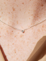 White Gold Necklace - White Gold Diamond Necklace