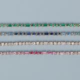 Pink Ombré Mosaic Tennis Bracelet