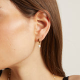 Unbreakable Pearl Huggie Earrings