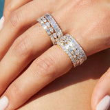 Horizontal Baguette Lab Grown Diamond Eternity Ring
