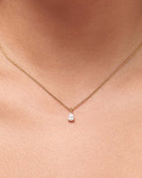 Delicate Solitaire Pendant - Elise Pendant