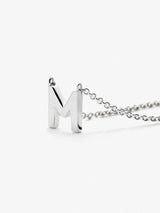 Silver Initial Necklace - Letter Necklace