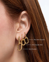 Double Hoop Earrings - Ash Double