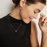 Double Lab Grown Diamond Connection Necklace