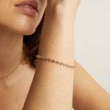 Lab Grown Diamond Georgian Tennis Bracelet