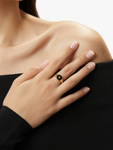 Gold Signet Ring - Amara Black