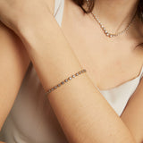 Black Rhodium Georgian Tennis Bracelet