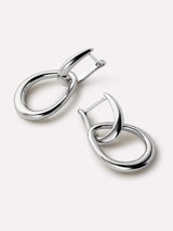 Silver Drop Earrings - Sage Silver