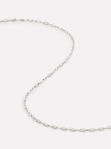 White Gold Chain - White Gold Paperclip Necklace