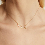 Gold Station Letter Necklace