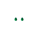 Pear Gemstone Solitaire Stud Earrings