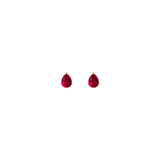 Pear Gemstone Solitaire Stud Earrings