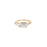 1ct Emerald Lab Grown Diamond Georgian Ring