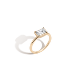 1ct Emerald Lab Grown Diamond Georgian Ring