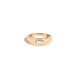 Chunky Lab Grown Diamond Emerald Ring