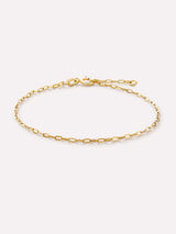 Gold Chain Bracelet - Gold Paperclip Bracelet