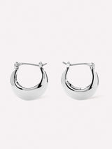 Hoop Earrings - Abby Silver