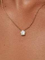 Mother of Pearl Inlay Flower Pendant - Saya