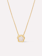 Mother of Pearl Inlay Flower Pendant - Saya