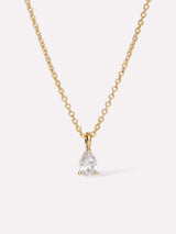 Delicate Solitaire Pendant - Elise Pendant