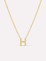 Gold Initial Necklace - Letter Necklace