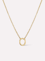 Gold Initial Necklace - Letter Necklace