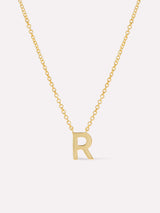 Gold Initial Necklace - Letter Necklace