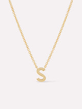 Gold Initial Necklace - Letter Necklace