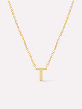 Gold Initial Necklace - Letter Necklace