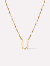 Gold Initial Necklace - Letter Necklace