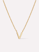 Gold Initial Necklace - Letter Necklace