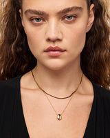 Gold Pendant Necklace - Pebble Mini