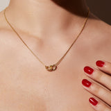 Heart Twist Connection Necklace