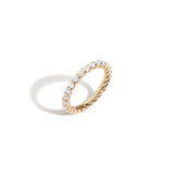 Lab Grown White Sapphire Birthstone Heritage Ring