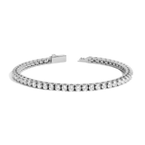 Unbreakable Lab Grown White Sapphire Tennis Bracelet
