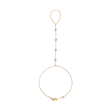 Aurate x Frye: Turquoise Station Hand Chain Bracelet