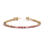 Pink Ombré Mosaic Tennis Bracelet