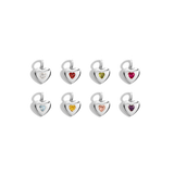 Candy Heart Charm - Amethyst