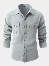 Chemise en Mélange de Denim - Boutons