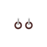 Maroon Bold Connection Earrings