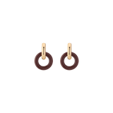 Maroon Bold Connection Earrings