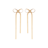 Mini Herringbone Bow Earrings