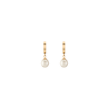Unbreakable Pearl Huggie Earrings