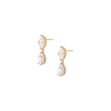 Georgian Toi et Moi Drop Earrings