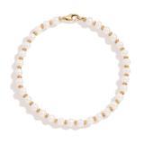 Aurate x Marilyn Monroe: Gold Knot Pearl Bracelet