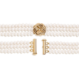 Aurate x Marilyn Monroe: Gold Knot Pearl Necklace