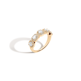 Lab Grown White Sapphire Edwardian Ring