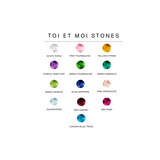 Toi et Moi Gemstone Heirloom Earring - Garnet & Green Tourmaline