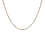 Unbreakable Lab Grown White Sapphire Tennis Necklace